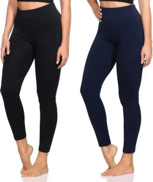 Aurela Damenmode Thermoleggings Damenleggings leicht angeraute Thermoleggings Skiunterwäsche (1-tlg) mit hohem Komfortbund (Wabenbund)
