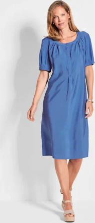 Sommerliches Kleid - blau - Gr. 19 von Goldner Fashion