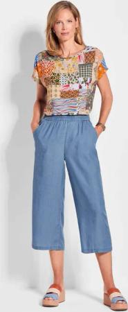 Culotte VERA aus Lyocell - hellblau - Gr. 50 von Goldner Fashion