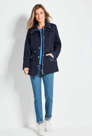 Feminine Strukturjacke - marine - Gr. 40 von Goldner Fashion