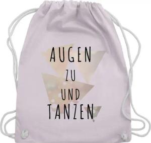 Shirtracer Turnbeutel Augen zu und tanzen, Stoffbeutel Festival Outfit