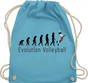 Shirtracer Turnbeutel Volleyball Evolution, Evolution Outfit