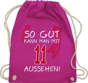 Shirtracer Turnbeutel So gut kann man mit elf aussehen, 11. Geburtstag