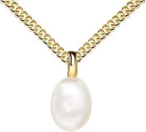 JEVELION Kette mit Anhänger Perlen Anhänger 750 Gold - Made in Germany (Goldanhänger, für Damen), Mit Kette vergoldet- Länge wählbar 36 - 70 cm.