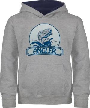 Shirtracer Hoodie Angler Button Kinder Sport Kleidung