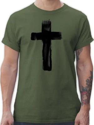 Shirtracer T-Shirt Kreuz Vintage Symbol und Zeichen Outfit