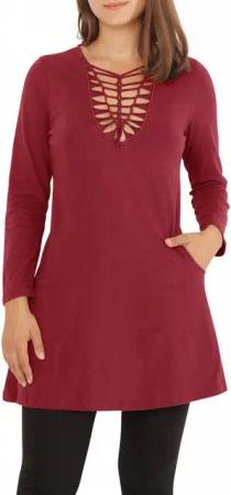PUREWONDER Shirtkleid Langarm-Kleid A-Linien-Kleid dr9 Jersey
