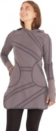 PUREWONDER Sweatkleid Kapuzenkleid Hoodiekleid dr39 Sweat