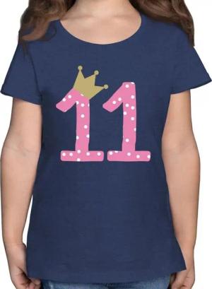 Shirtracer T-Shirt Elf Krone Mädchen Elfter 11. Geburtstag