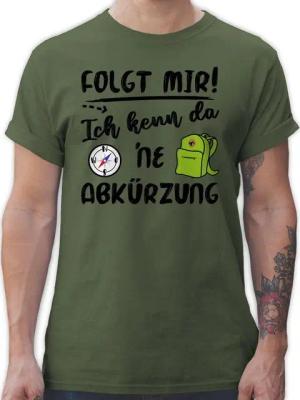 Shirtracer T-Shirt Folgt mir ich kenn da ne Abkürzung schwarz Hobby Outfit