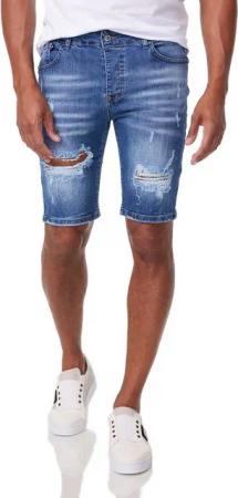 Denim House Jeansbermudas Herren Jeans Shorts Kurzehose Denim Bermuda Stretch Capri Basic