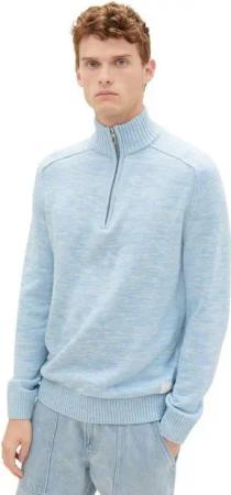 TOM TAILOR Strickpullover KNITTED TROYER aus Baumwolle