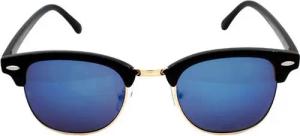 Rennec Sonnenbrille (Browline Brille mit Brillenbeutel) Polarisierte Gläser Verspiegelt Grün Blau