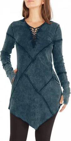 PUREWONDER A-Linien-Kleid Kapuzenkleid Zipfelkleid dr3 aus Jersey mit Zipfelkapuze