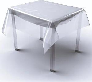 Fiora Tischdecke Transparente Tischdecke Schutzdecke Tischfolie Durchsichtig (1-tlg), pflegeleicht