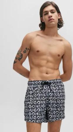 HUGO Badeshorts TORTUGA mit Print