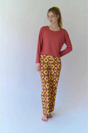 Lounge Cherie Shirt Luisa Damen (Rot 34 Größe)