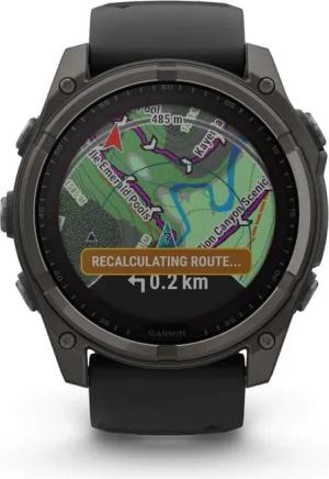 Garmin fenix 8 - 51 mm Solar Sapphire Titan (Grau One Size) Sportuhren