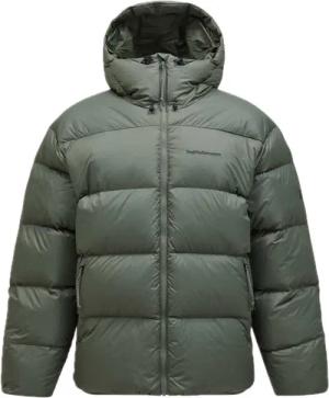 Peak Performance Frost Oversized Down Puffer Daunenjacke Herren (Oliv L Größe)