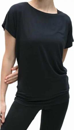 Kismet Yoga Tee Manavi Damen T-Shirt (Anthrazit XL Größe)