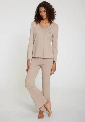 s.Oliver Pyjama (Set, 2 tlg) mit Babylock-Abschlüssen