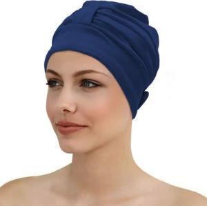Fashy Badekappe Fashy - Badehaube Badekappe Bademode Damen Marine Blau 3473-54
