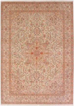 Nain Trading Orientteppich Täbriz 50 Raj 276x367 Handgeknüpfter Orientteppich / Perserteppich, rechteckig, Höhe: 7 mm