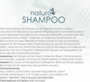 Monkimau Hundebademantel Hundeshampoo Natur "Laurel Oil