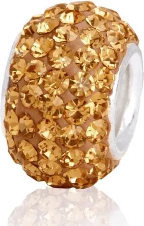 Unique Bead Rhodinierter 925 Sterling Silber Unique Bead zum Sammeln + Kombinieren