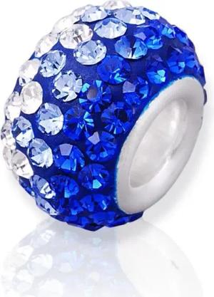 Unique Bead Exklusiver Unique 925 Sterling Silber Bead ohne Gewinde - rhodiniert