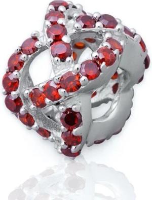 Unique Bead Rhodinierter 925 Sterling Silber Unique Bead zum Sammeln + Kombinieren