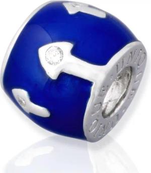 Unique Bead Rhodinierter 925 Sterling Silber Unique Bead zum Sammeln + Kombinieren