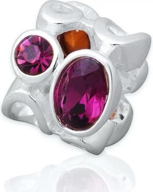 Unique Bead Rhodinierter 925 Sterling Silber Unique Bead zum Sammeln + Kombinieren