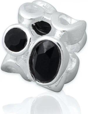 Unique Bead Rhodinierter 925 Sterling Silber Unique Bead zum Sammeln + Kombinieren
