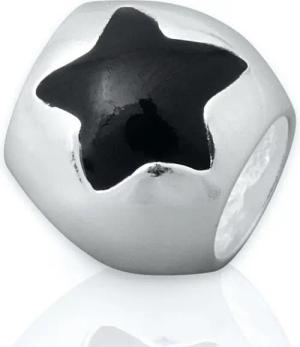 Unique Bead Rhodinierter 925 Sterling Silber Unique Bead zum Sammeln + Kombinieren