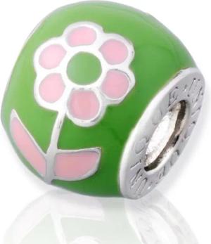 Unique Bead Rhodinierter 925 Sterling Silber Unique Bead zum Sammeln + Kombinieren