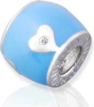 Unique Bead Rhodinierter 925 Sterling Silber Unique Bead zum Sammeln + Kombinieren