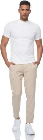 Denim House Chinohose Herren Stoffhose Chino Hose in Slim Fit mit Stretch Beige W34/L32