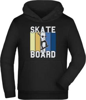 MyDesign24 Hoodie Kinder Kapuzensweater Skater Kapuzen Pulli - Skateboarder Kapuzen Pullover mit Aufdruck i522