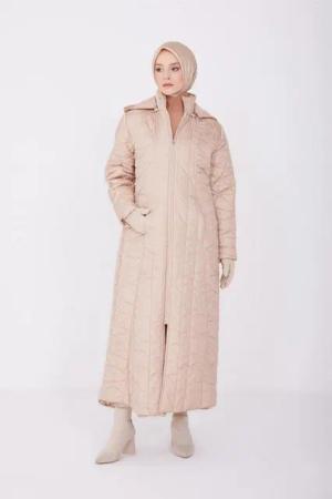 ARMİNE Steppmantel Armine Steppjacke Damen, Warm Mantel Damen Lang, Winterjacke Damen mit