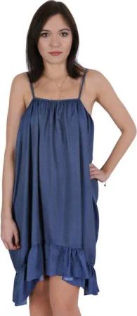 Sarcia.eu Sommerkleid Blaues Sommerkleid mit Rüsche JOHN ZACK L