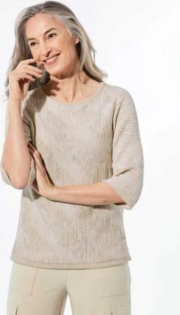 GOLDNER Strickpullover Strickpullover mit U-Boot-Ausschnitt