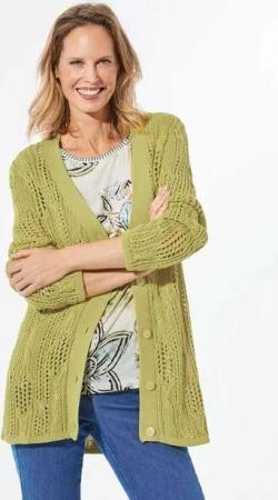 GOLDNER Strickjacke Strickjacke mit Knöpfen