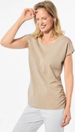 GOLDNER Shirttop Top mit effektvollem Glanz
