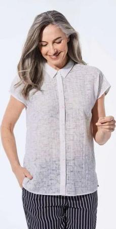 GOLDNER Hemdbluse Ausbrenner Bluse