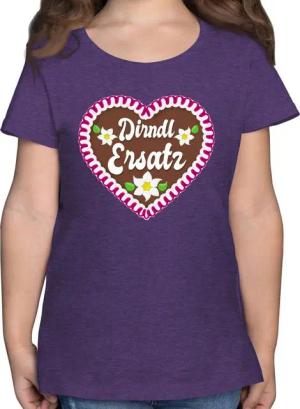 Shirtracer T-Shirt Dirndl Ersatz mit Lebkuchen Mode für Oktoberfest Kinder Outfit