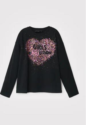 Desigual Bluse Alba 22WGTK05 Schwarz Regular Fit