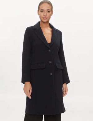Marc O'Polo Wollmantel 308 0068 71097 Dunkelblau Regular Fit