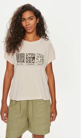 ONLY T-Shirt Free 15293567 Beige Regular Fit