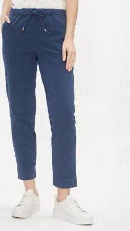 Max Mara Leisure Stoffhose Terreno 2416131058 Dunkelblau Regular Fit